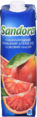 Напій соковий Сандора 0,95 л Апельсин червоний
