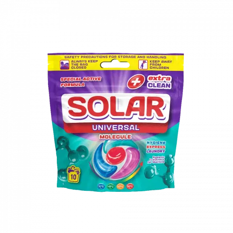 Капсули д/прання Solar 10 шт. Universal Molecule