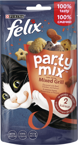 Ласощі д/котів Felix Party Mix 60 г Гриль мікс