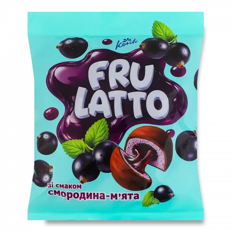 Цукерки Конті 180 г Frulatto смородина-мята