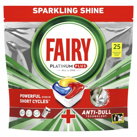 Таблетки д/ПММ FAIRY 25шт. Platinum Plus все в/одномуЛимон