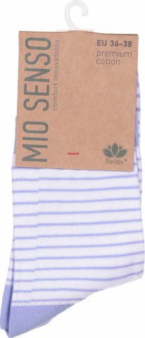 Шкарпетки жін. Міо Сенсо C500RF 392 білий/лаванда, р.36-38