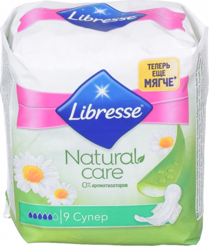 Прокладки Libresse 9 шт. Natural Care Ultra Super