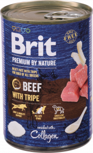 Корм д/собак Brit Premium by Nature 400 г з/б з яловичиною та тельбухами