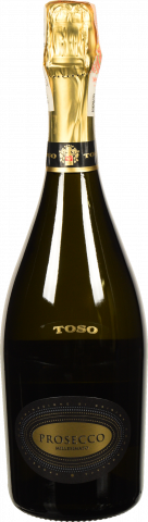 Вино ігристе Toso Prosecco Spumante Millesimato DOC 0,75 л сух. біле