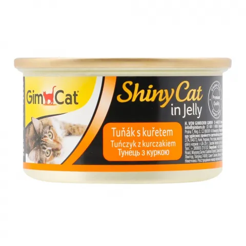 Корм д/котів GimCat Shiny Cat 70 г з куркою в желе
