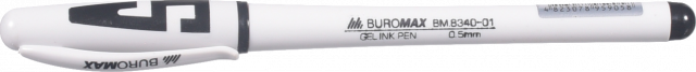 Ручка гелева BuroMax чорна BM.8340-01
