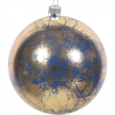 Прикраса ялинкова Куля пластик Ретро Оксамит 100 мм 1930