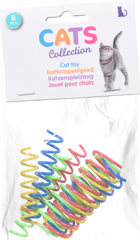 Набір іграшок для котів, у формі спіралей, 8 шт., поліпропілен 491003700 И960 (КІН)