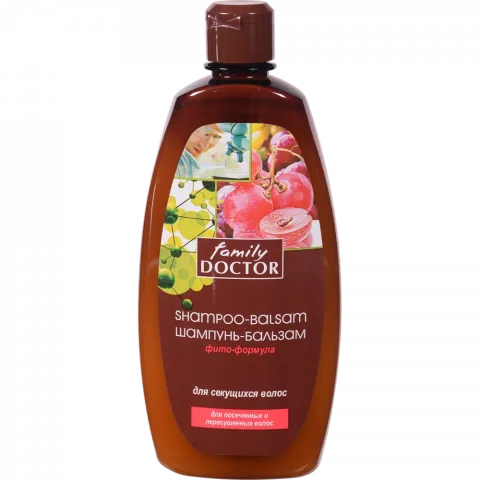 Шампунь-бальзам Family Doctor 500 мл Фіто-формула д/посіченого волосся