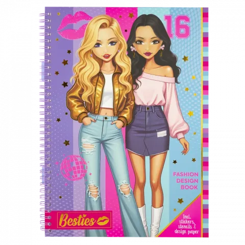 Книга д/творч. Besties модельєра фіолетова 990203