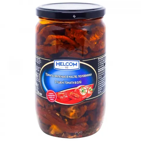 Помідори Helcom 650г в`ялені в олії (ЄС)