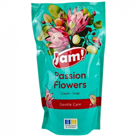 Крем-мило Jam 300 мл Passion Flowers з гліцерином д/пак.