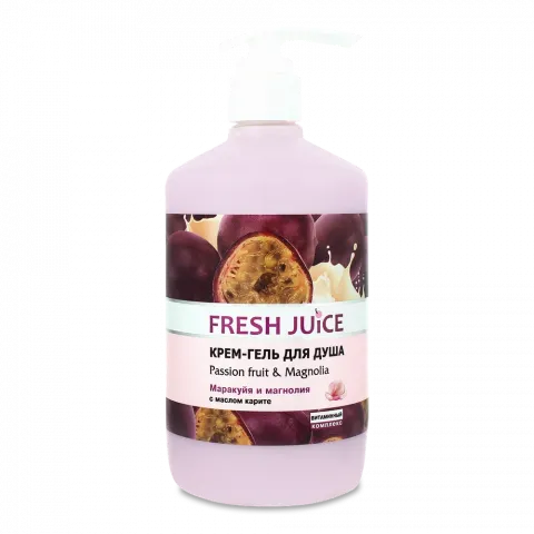 Гель-крем д/душу Fresh Juice 750 мл Passion fruit and magnolia