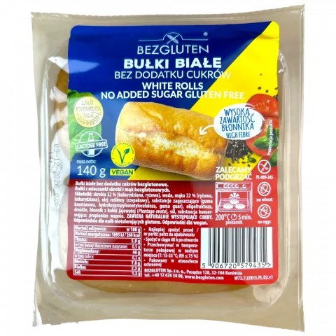 Булочки Bezgluten 140 г (2х70 г) б/глютену б/цукру(Польща)