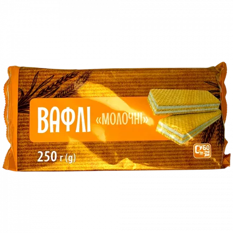 Вафлі Субота 250 г Молочні