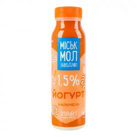 Йогурт ММЗ 1,5 250 г Карамель