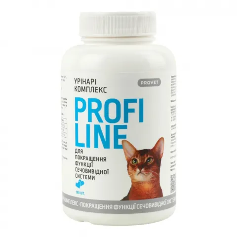 Вітаміни д/котів Provet PROFILINE УРІНАРІ 180 табл. комплекс д/поліпш. функ. сеч. сис.
