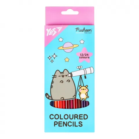 Набір Олівці кольорові Yes Pusheen. Cheek 12/24 кольорів 290745