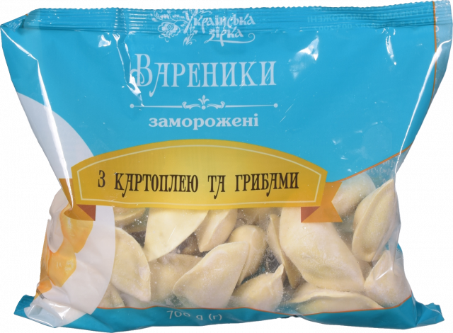 Вареники ТМ Українська Зірка 700 г з картоплею та грибами