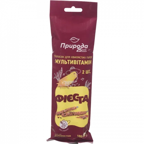 Корм Фієста Колосок д/папуг 100 г Мультивітамін
