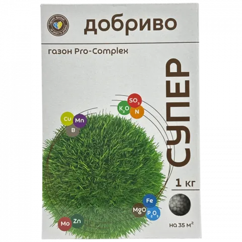 Добриво Супер Добриво д/газону Pro-Complex 1кг