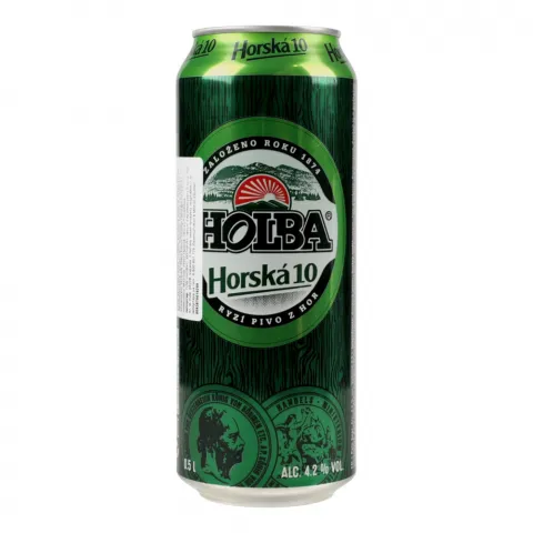 Пиво HOLBA Horska 10 0,5 з/б світле  4,2 И299