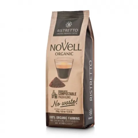 Кава Novell Ristretto Орган. 250 г мел. И394