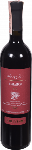 Вино Тбілвіно Тбілісі 0,75 л сух. червон.