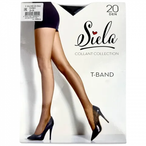 Колготи жін.SIELA T-BAND 20 nero-2