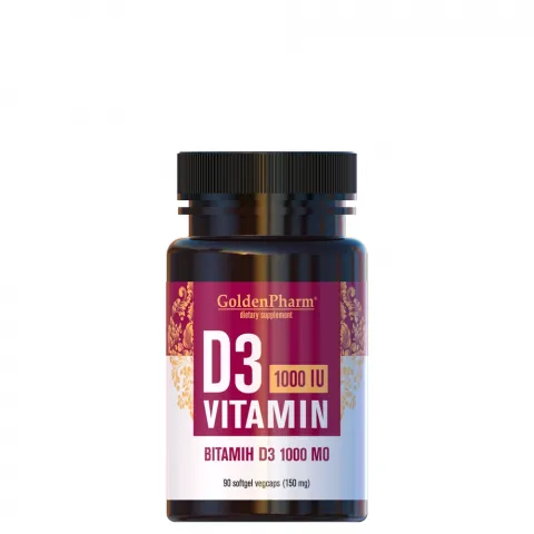 Добав.дієтична Golden Pharm Вітам.D3 1000 МО капс.150мг90