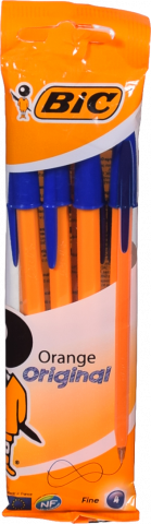Ручка кулькова BIC Orange 4 шт. пакет 83085210