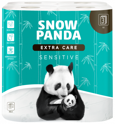 Туал. папір Сніжна панда 8 шт. Extra care Sens