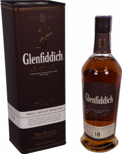 Віскі Glenfiddich 0,7 л туб. 18 років 40
