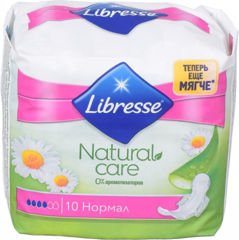 Прокладки Libresse 10 шт. Natural Care Ultra Normal