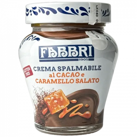 Паста шок. FABBRI з солоною карам. 200г скло И587 (Італія)