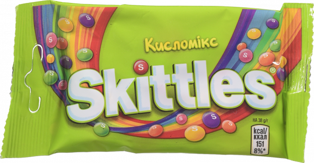Цукерки Skittles 38 г жув. Кисломікс