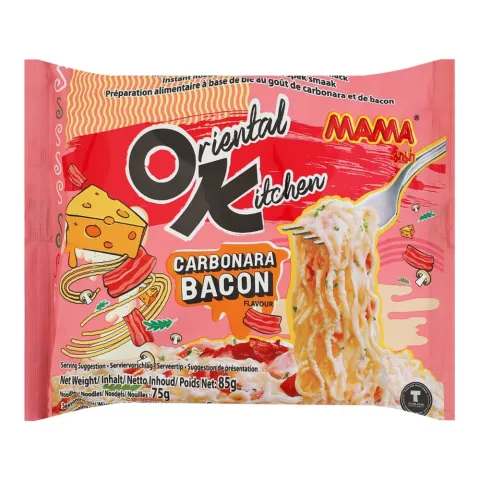 Локшина Mama 85 г Карбонара зі смаком бекону