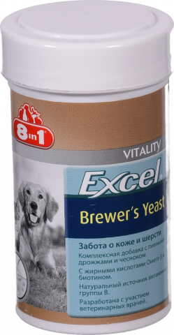 Вітаміни 8in1 Excel Brewers Yeast дсобак та котів 140 табл. Пивні дріжджі 660469