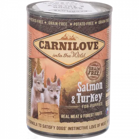 Корм д/цуценят Carnilove 400 г з індичкою та лососем