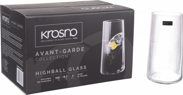 Набір склянок високих Kros Avant-garde 540 мл 6 шт.
