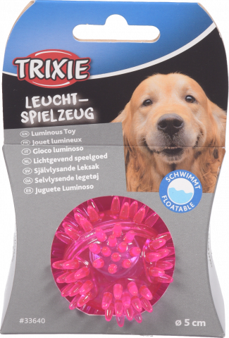 Іграшка д/собак Trixie М`яч-їжак термопластрезина що світиться без звуку 5 см