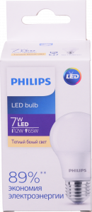 Лампа LED Philips звичайна жовта 7 Вт E27