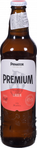 Пиво Пріматор Преміум 0,5 л скл. світле