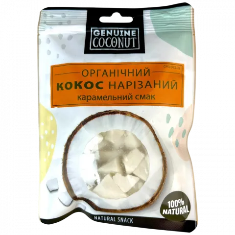 Кокос нарізаний зі смаком карамелі (Наш імпорт) 56 г