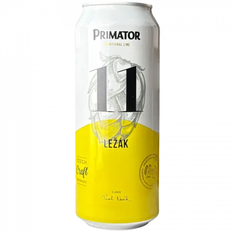 Пиво PRIMATOR 0,5л світлий Лагер 4,7 з/б И789 (Чехія)