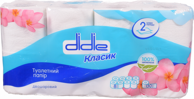 Туал. папір Didie 8 шт. Класик Білий