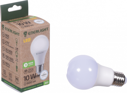 Лампа LED Enerlight звичайна біла 10 Вт E27