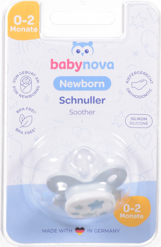 Пустушка Baby-Nova Newborn блакитна