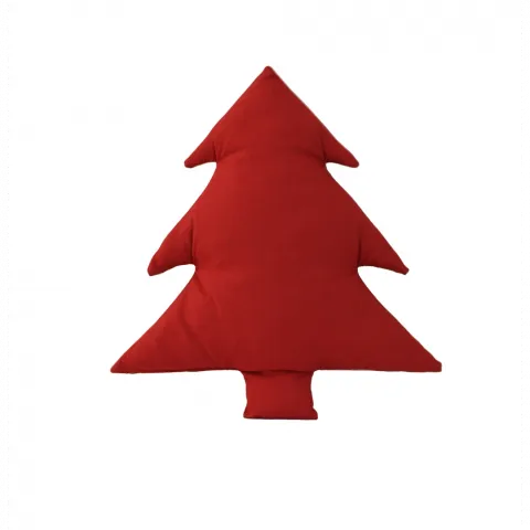 Подушка Прованс декоративна 47х40 см Ялинка червона